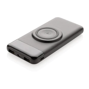 Power bank 10000 mAh, ładowarka bezprzewodowa 3W (kolor: czarny) P322.261