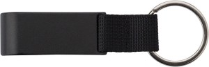Brelok do kluczy, otwieracz do butelek i żeton do wózka na zakupy (kolor: czarny) V6921-03