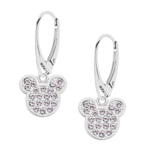 Kolczyki z myszką miki z kryształkami Swarovski