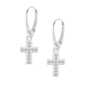 Kolczyki z krzyżykami Swarovski