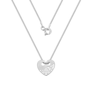 Naszyjnik z ażurowym sercem /904/