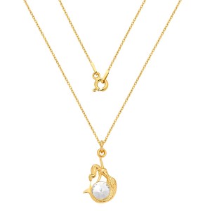 Naszyjnik z warszawską syrenką z kryształem Swarovski /1114/