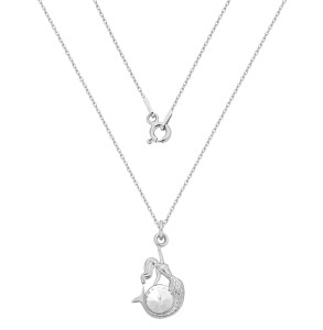 Naszyjnik z warszawską syrenką z kryształem Swarovski /1115/
