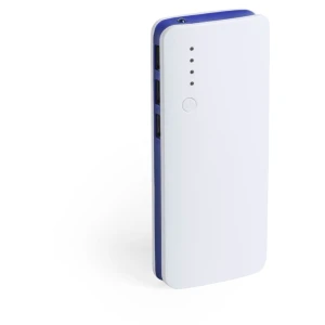 Power bank 10000 mAh, lampka LED V3856-04 (kolor: niebieski)