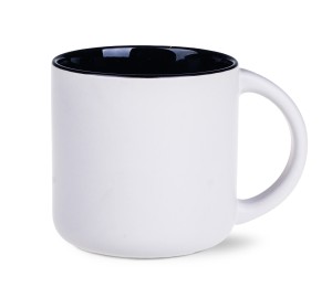 Kubek  350 ml Modern M/098 (biały mat - czarny)
