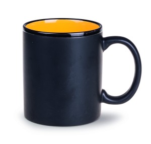 Kubek  300 ml Tomek Supreme  M/102 (czarny mat-żółty)