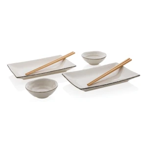 Zestaw do sushi dla dwóch osób P263.071 /kolor: biały, czarny/