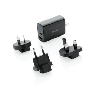 Uniwersalna ładowarka Philips 30W, adapter podróżny P301.181 /kolor: czarny/