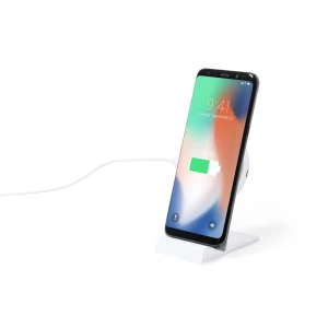 Ładowarka bezprzewodowa 15W, stojak na telefon V0250-02 /kolor: biały/