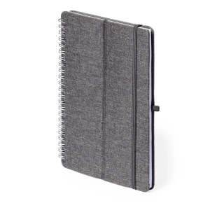 Notatnik RPET ok. A5, stojak na telefon, stojak na tablet V0594-19 /kolor: szary/