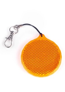 Zawieszka odblaskowa twarda - Kółko pomarańczowe 094