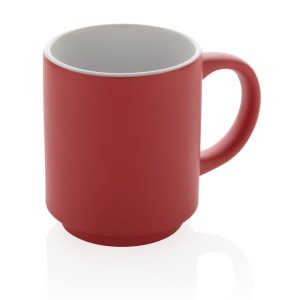 Kubek ceramiczny 180 ml P434.074 /kolor: czerwony/