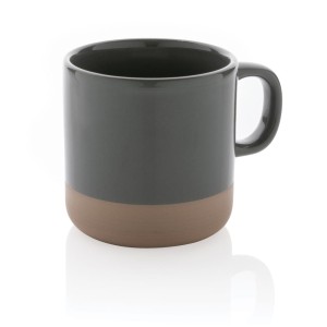 Kubek ceramiczny 360 ml P434.112 /kolor: szary/