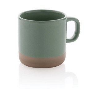 Kubek ceramiczny 360 ml P434.117 /kolor: zielony/