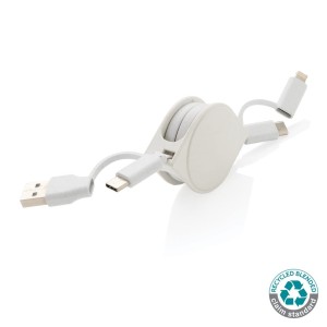 Kabel do ładowania 6 w 1 P302.663 /kolor: biały/