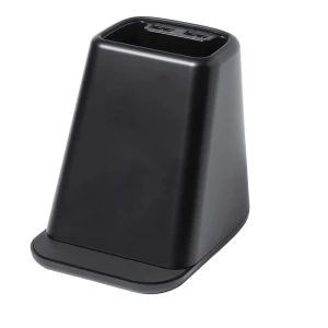Ładowarka bezprzewodowa 10W, 2 wyjścia USB, pojemnik na przybory do pisania, stojak na telefon V1113-03 /kolor: czarny/