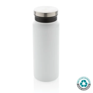 Próżniowa butelka sportowa 600 ml, stal nierdzewna z recyklingu P433.023 /kolor: biały/