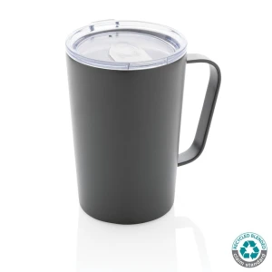 Kubek termiczny 420 ml, stal nierdzewna z recyklingu P433.052 /kolor: antracyt/