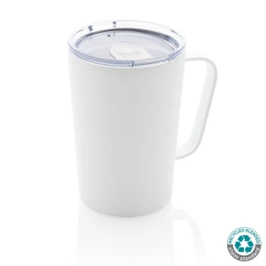 Kubek termiczny 420 ml, stal nierdzewna z recyklingu P433.053 /kolor: biały/