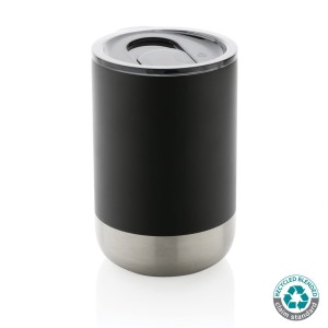 Kubek termiczny 360 ml, stal nierdzewna z recyklingu P433.061 /kolor: czarny/