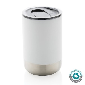 Kubek termiczny 360 ml, stal nierdzewna z recyklingu P433.063 /kolor: biały/
