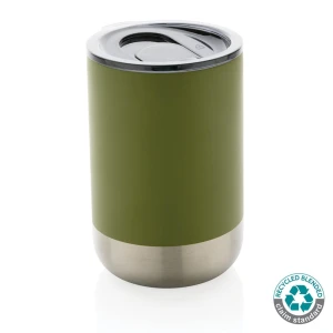 Kubek termiczny 360 ml, stal nierdzewna z recyklingu P433.067 /kolor: zielony/