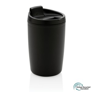 Kubek podróżny 300 ml, PP z recyklingu P433.081 /kolor: czarny/