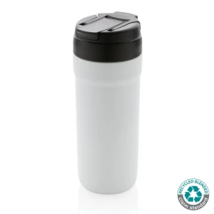 Kubek podróżny 670 ml, stal nierdzewna z recyklingu P433.133 /kolor: biały/