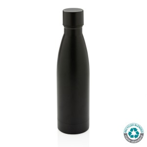 Próżniowa butelka sportowa 500 ml, stal nierdzewna z recyklingu P433.271 /kolor: czarny/