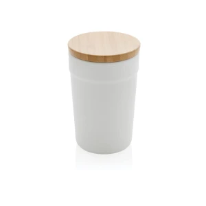 Kubek podróżny 300 ml, PP z recyklingu P433.293 /kolor: biały/