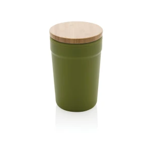 Kubek podróżny 300 ml, PP z recyklingu P433.297 /kolor: zielony/