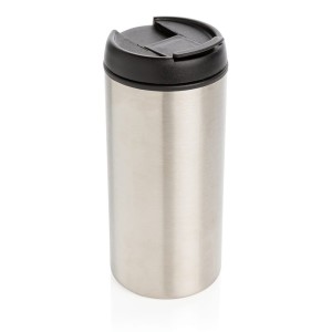 Kubek podróżny 330 ml Metro, stal nierdzewna z recyklingu P435.042 /kolor: srebrny/