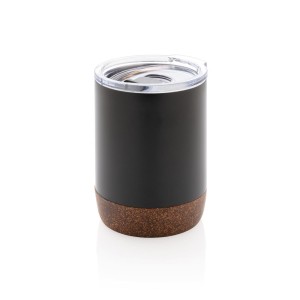 Kubek podróżny 180 ml, stal nierdzewna z recyklingu P435.051 /kolor: czarny/