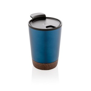 Kubek podróżny 300 ml, PP z recyklingu P435.075 /kolor: niebieski/