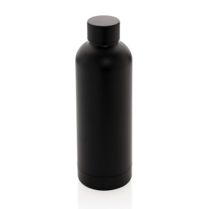 Butelka termiczna 500 ml, stal nierdzewna z recyklingu P435.701 /kolor: czarny/