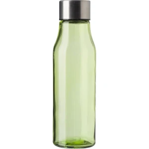Szklana butelka sportowa 500 ml V0283-09 /kolor: limonkowy/