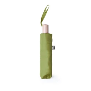 Wiatroodporny parasol manualny RPET, składany V0762-06 /kolor: zielony/