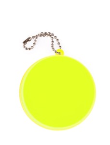 Zawieszka odblaskowa Premium 6-7 cm - kółko - żółta 108