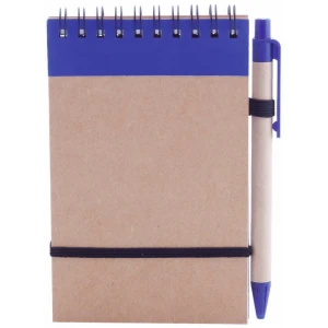 Notatnik (70 kartek) z długopisem V2835-04 (kolor: niebieski)