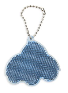 Zawieszka odblaskowa twarda premium z CE bez nadruku - Auto /niebieski/ 027