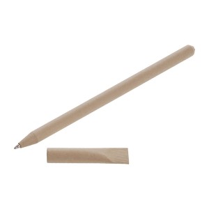 Długopis ze zrolowanego papieru z zatyczką | Debra V1630-00 /kolor: neutralny/