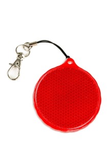 Zawieszka odblaskowa twarda - Kółko czerwone 091
