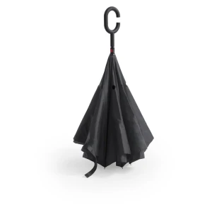 Odwracalny parasol V8987-03 (kolor: czarny)
